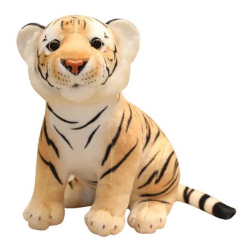 24/30 cm Realan Tigar Pliš Plišane Igračke Divlje Životinje Simulacija Bijeli Tigar Jaguar Lutka Za Djecu Pokloni Za Rođendan