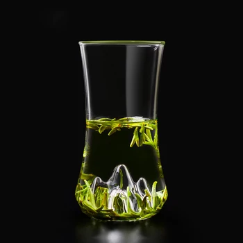 Šalica zelenog čaja posebna čaša Longjing staklena čaša za vodu otporna šalica Snježne čajna šalica S Pogledom Na Planine Huangshan Маофэн staklena čaša